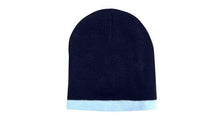 Load image into Gallery viewer, Roll Down Two Tone Acrylic Beanie - Toque
