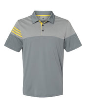 Load image into Gallery viewer, Adidas - Heathered 3-Stripes Colorblocked Polo
