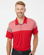 Load image into Gallery viewer, Adidas - Heathered 3-Stripes Colorblocked Polo
