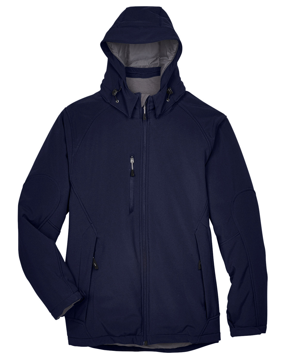 Men's Glacier Insulated Three-Layer Fleece Bonded Soft Shell Jacket with Detachable Hood
