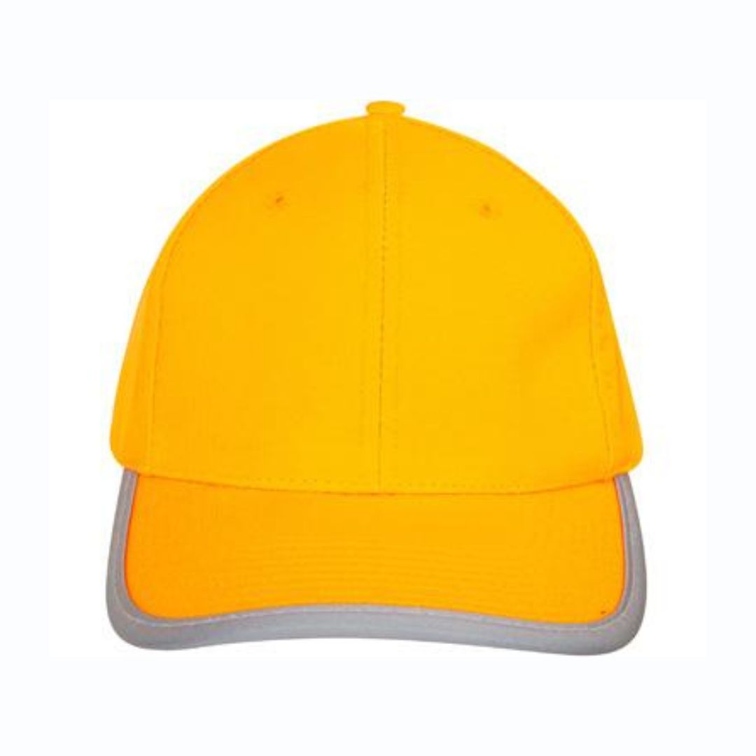 Luminescent Safety Cap with Reflective Trim