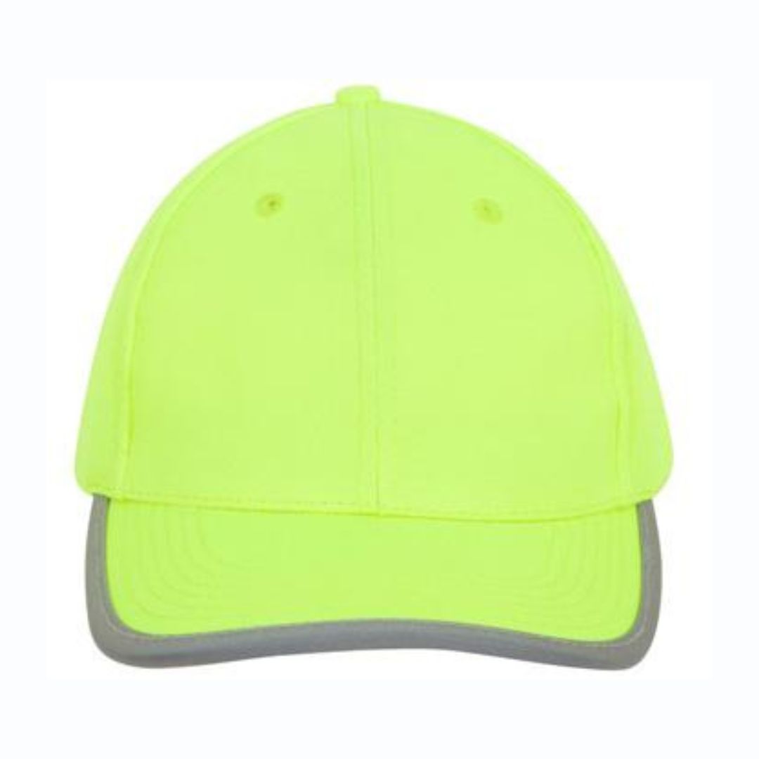 Luminescent Safety Cap with Reflective Trim