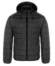 Charger l&#39;image dans la galerie, Men&#39;s Puffy Jacket with Detachable Hood-Glacial
