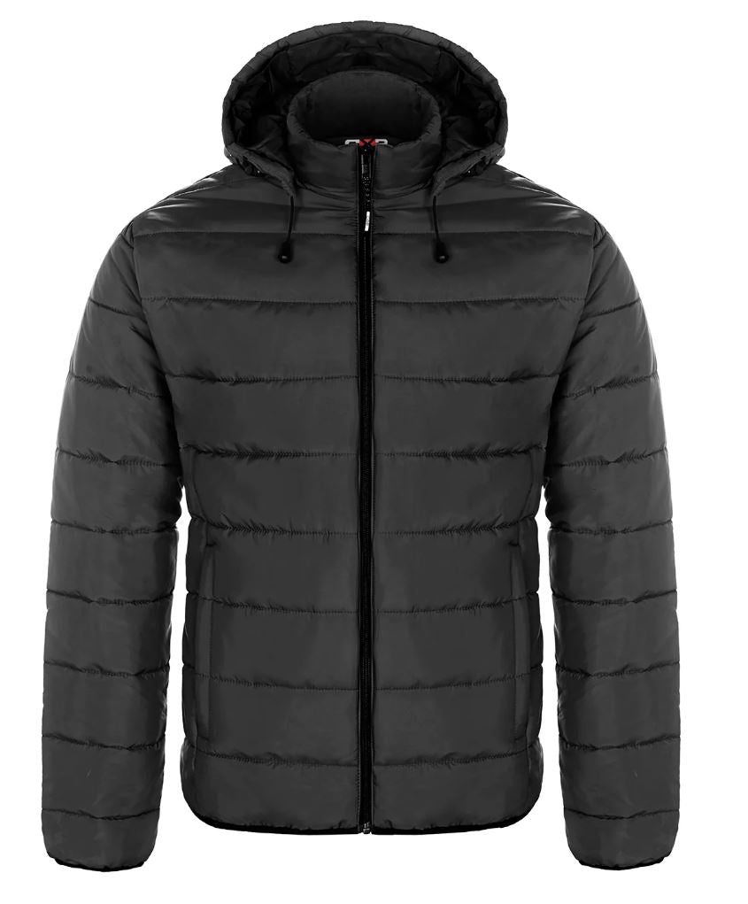 Men's Puffy Jacket with Detachable Hood-Glacial