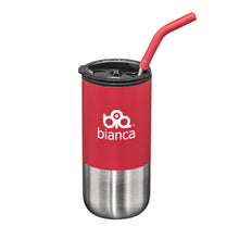 Load image into Gallery viewer, Bondi Double Wall Tumbler w/ Straw -18oz
