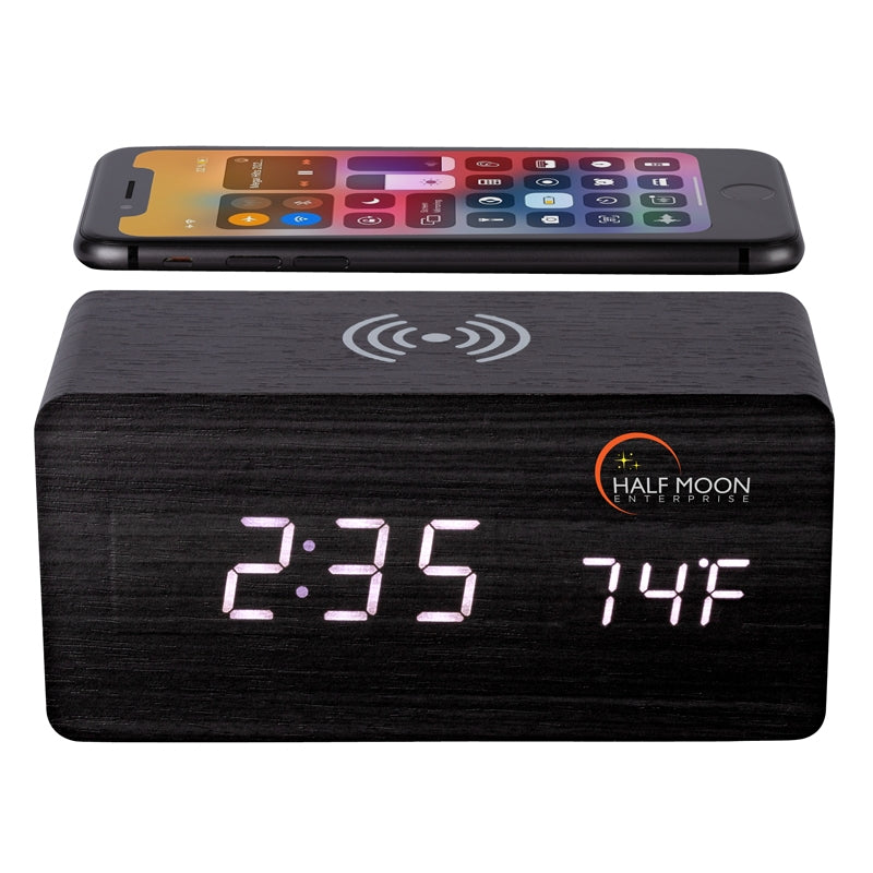 Enceinte de chargement sans fil Opus avec horloge