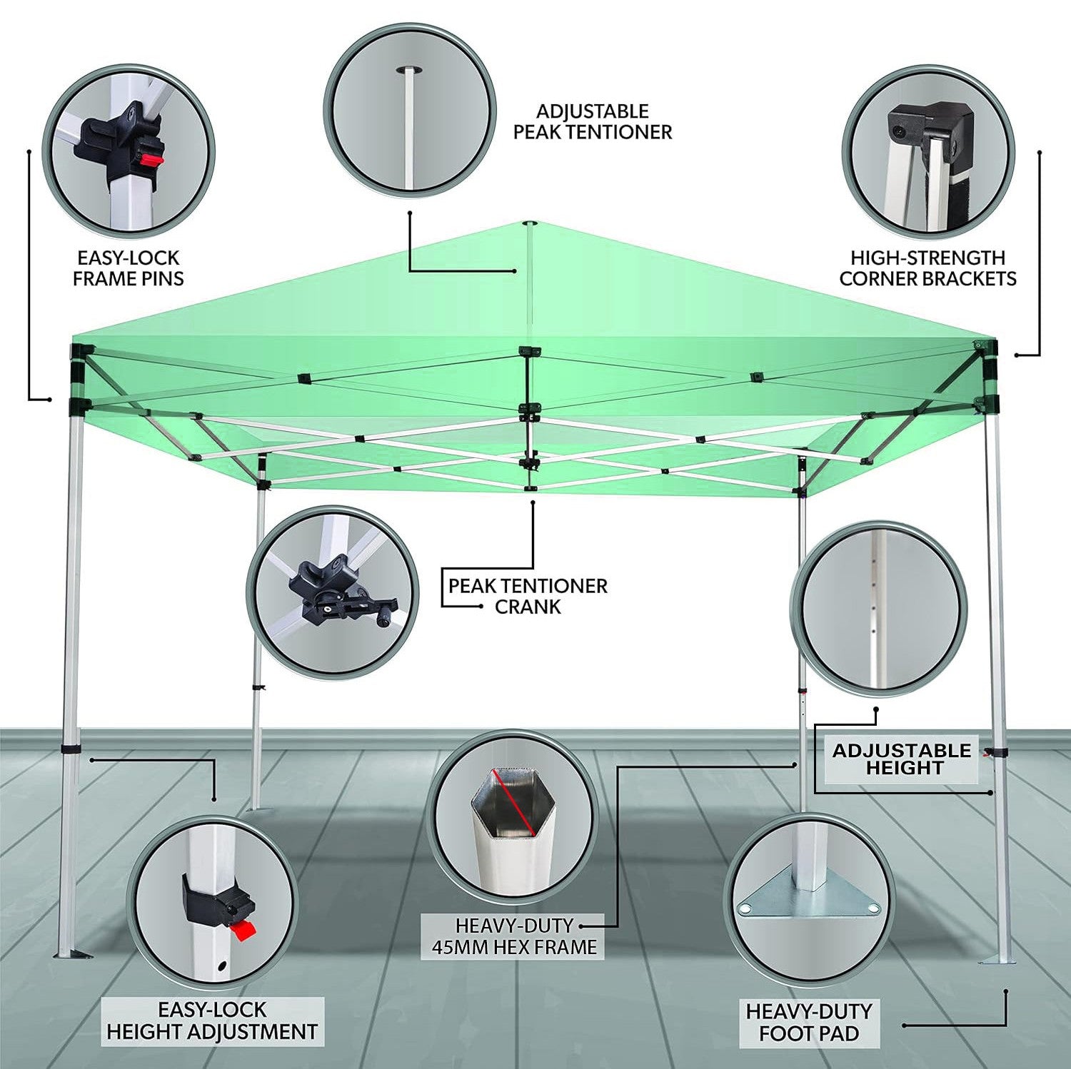 Tente pop-up de 10 pieds