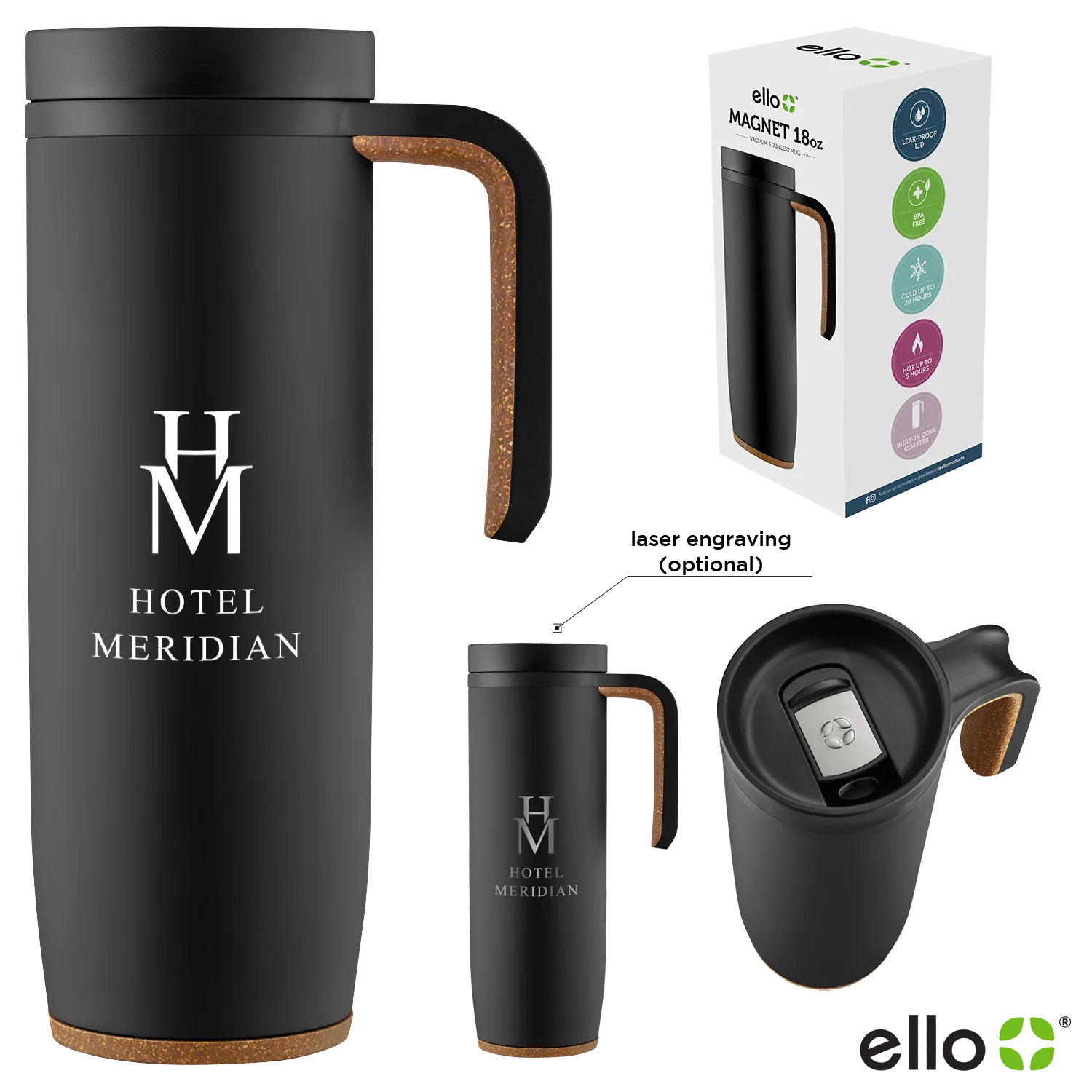 MAGNET - 18 Oz Ello Magnet Vacuum Stainless Mug