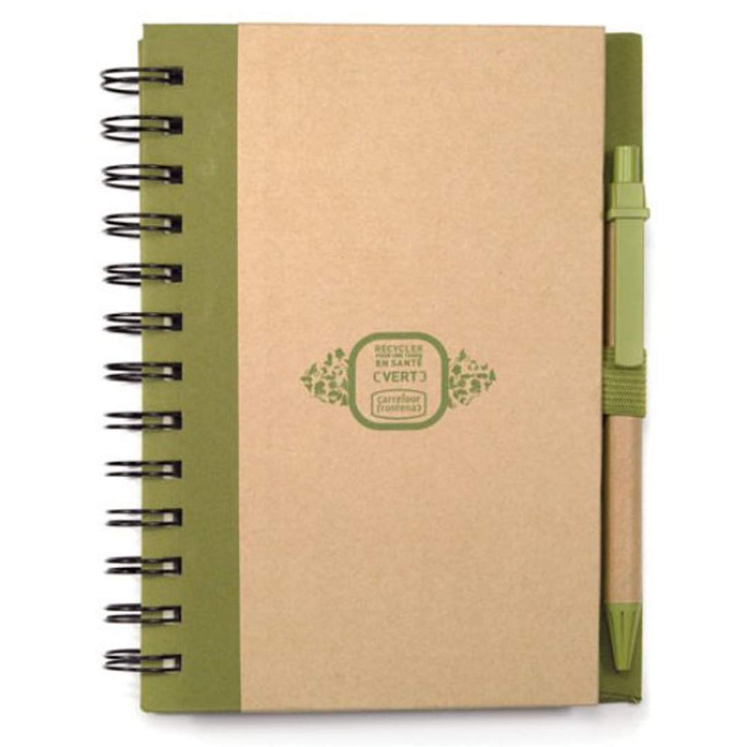 Spiral Bound Notebook & Harvest Pen