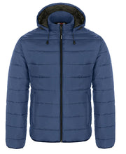 Charger l&#39;image dans la galerie, Men&#39;s Puffy Jacket with Detachable Hood-Glacial
