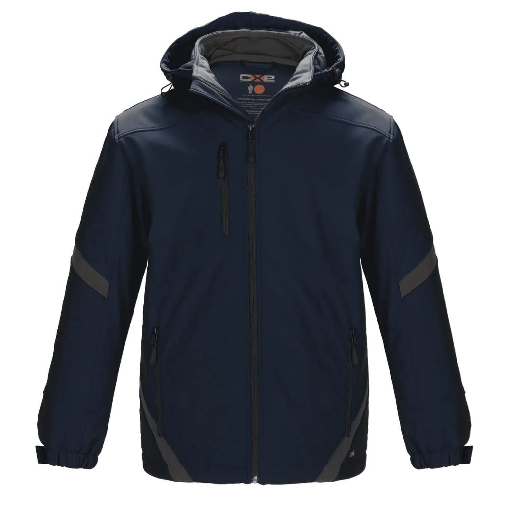 Men's Insulated Softshell Jacket w/ Detachable Hood-Typhoon
