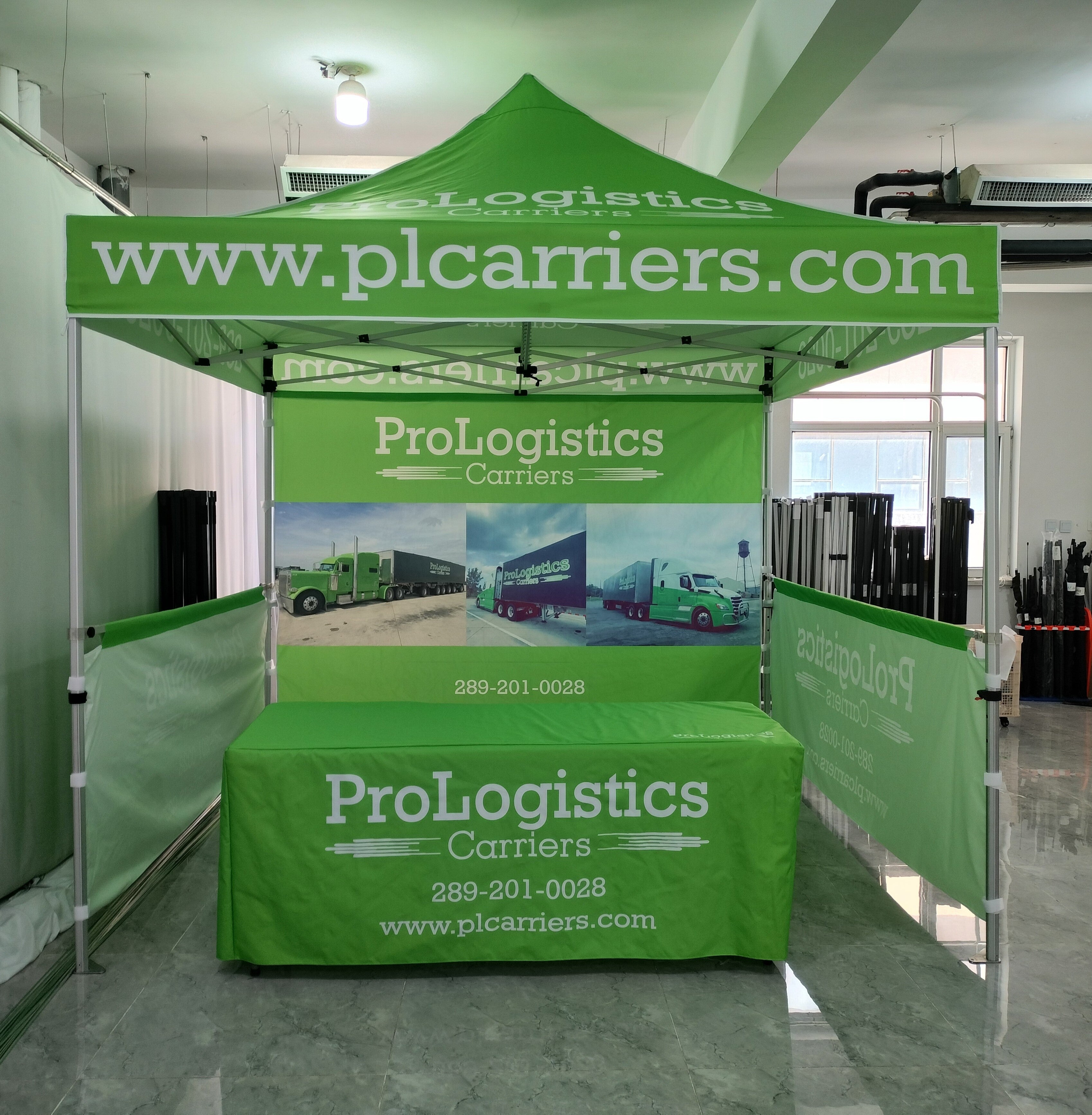10' X 10' Top, Side Panels & Full Back Wall Pop Up Tent