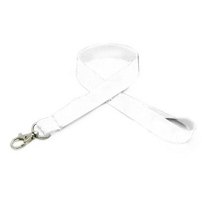 3/4" Silkscreened Flat Lanyard w/ Deluxe Swivel Hook