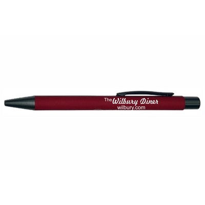 Comfort Rubberized Style Plunger Action Aluminum Pen
