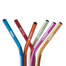 Load image into Gallery viewer, Single anodized aluminum straw - Bent (6mm)
