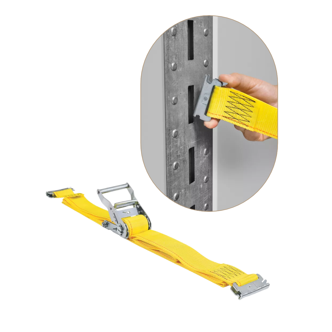 Ratchet Tie Downs - E-Track 4500 Lb B.S| 1500 Lb WLL