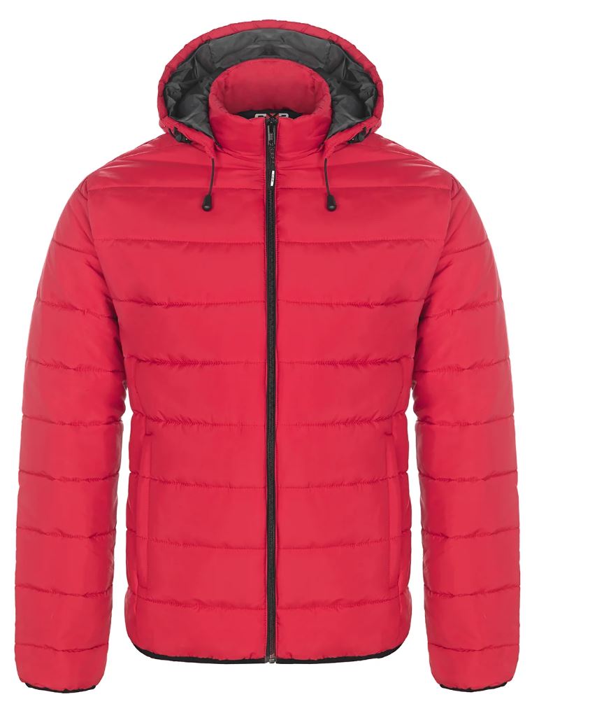 Men's Puffy Jacket with Detachable Hood-Glacial