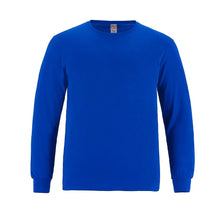 Load image into Gallery viewer, Adult Ring Spun Combed Cotton Long Sleeve Crewneck T-Shirt-Breeze
