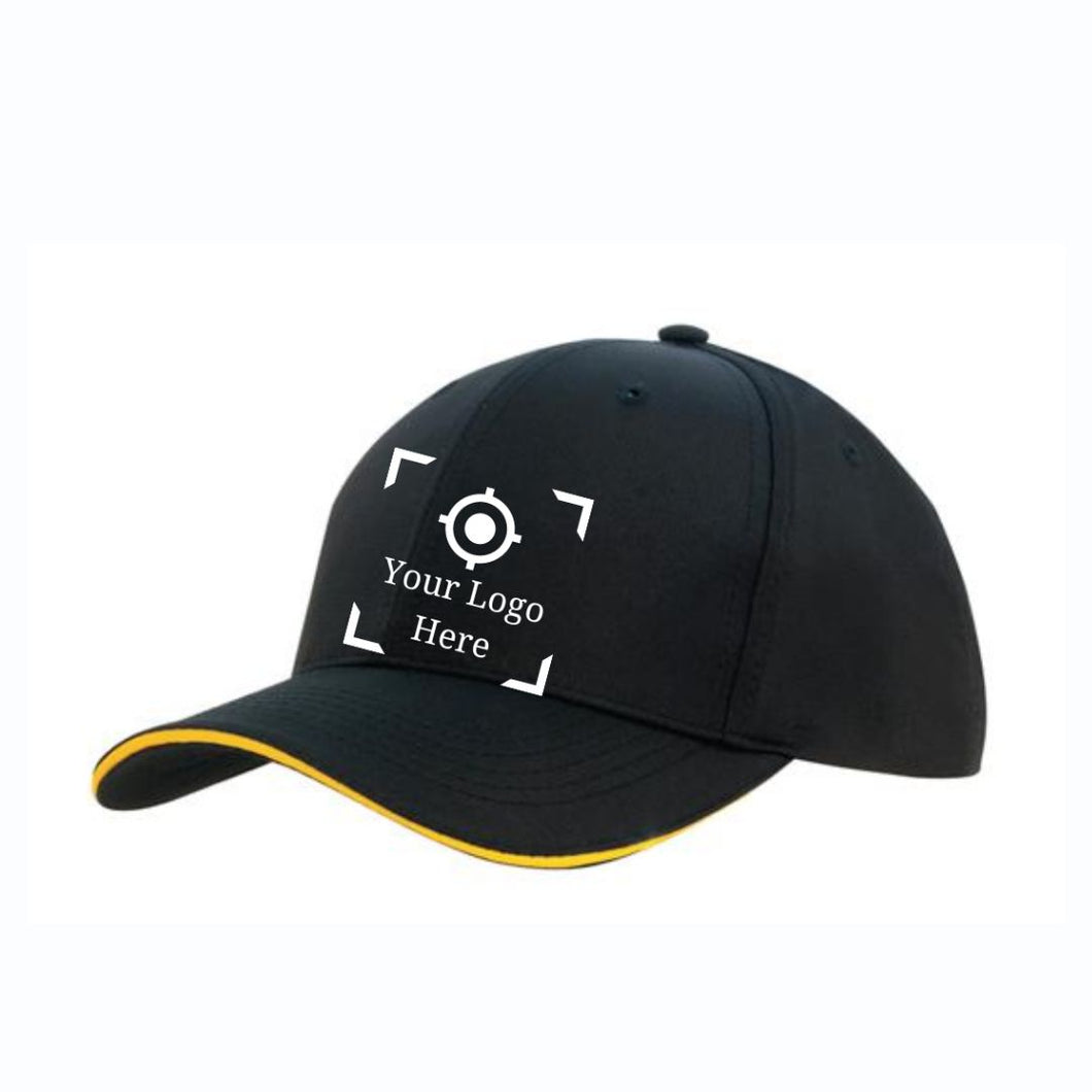 Casquette de sport Ripstop avec bordure sandwich