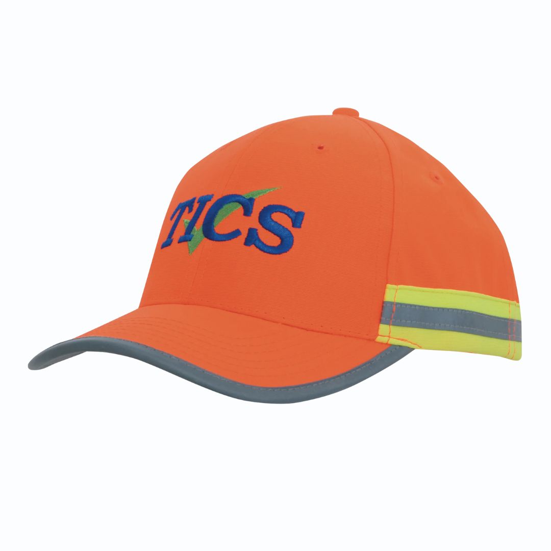 Hi Vis Cap with Reflective Tape