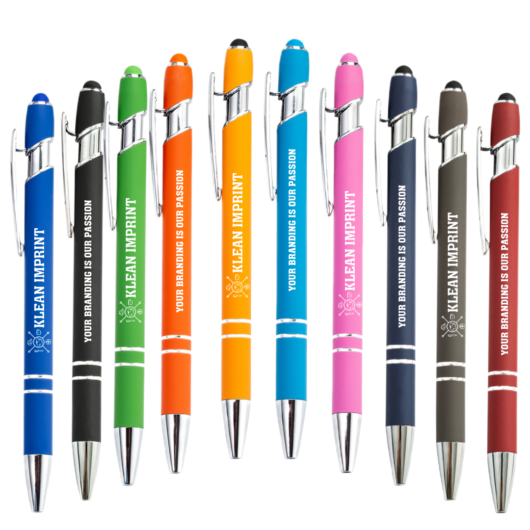 #1 Selling Custom Metal Softy Pens w/Stylus
