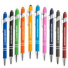 Load image into Gallery viewer, #1 Selling Custom Metal Softy Pens w/Stylus
