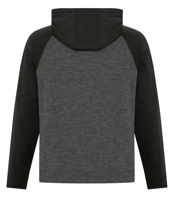 Men's Heather Fleece Two-Tone Hooded Sweatshirt