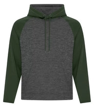 Load image into Gallery viewer, Men&#39;s Heather Fleece Two-Tone Hooded Sweatshirt

