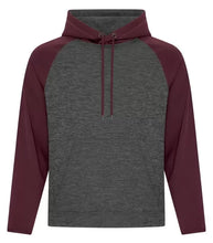 Load image into Gallery viewer, Men&#39;s Heather Fleece Two-Tone Hooded Sweatshirt
