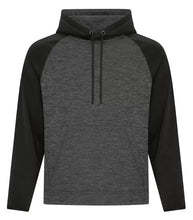 Load image into Gallery viewer, Men&#39;s Heather Fleece Two-Tone Hooded Sweatshirt
