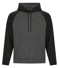 Load image into Gallery viewer, Men&#39;s Heather Fleece Two-Tone Hooded Sweatshirt
