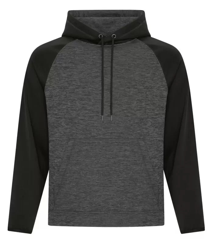 Men's Heather Fleece Two-Tone Hooded Sweatshirt