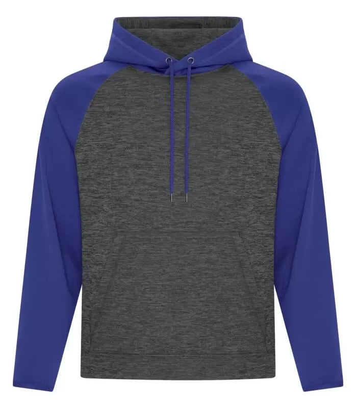 Men's Heather Fleece Two-Tone Hooded Sweatshirt