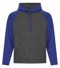 Load image into Gallery viewer, Men&#39;s Heather Fleece Two-Tone Hooded Sweatshirt
