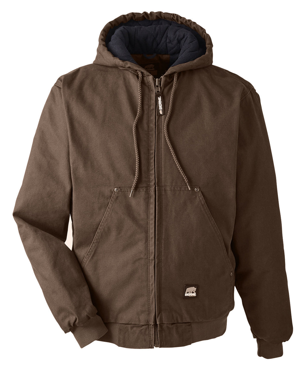 Veste à capuche en coton délavé Highland
