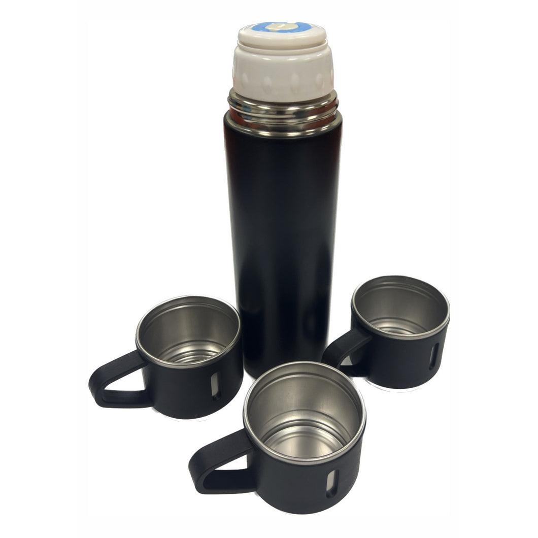 Thermos Vacuum Flask with 2 drink cups