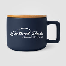 Charger l&#39;image dans la galerie, Café Virtuoso - 12 oz. Ceramic Mug with Bamboo Lid - Silkscreen

