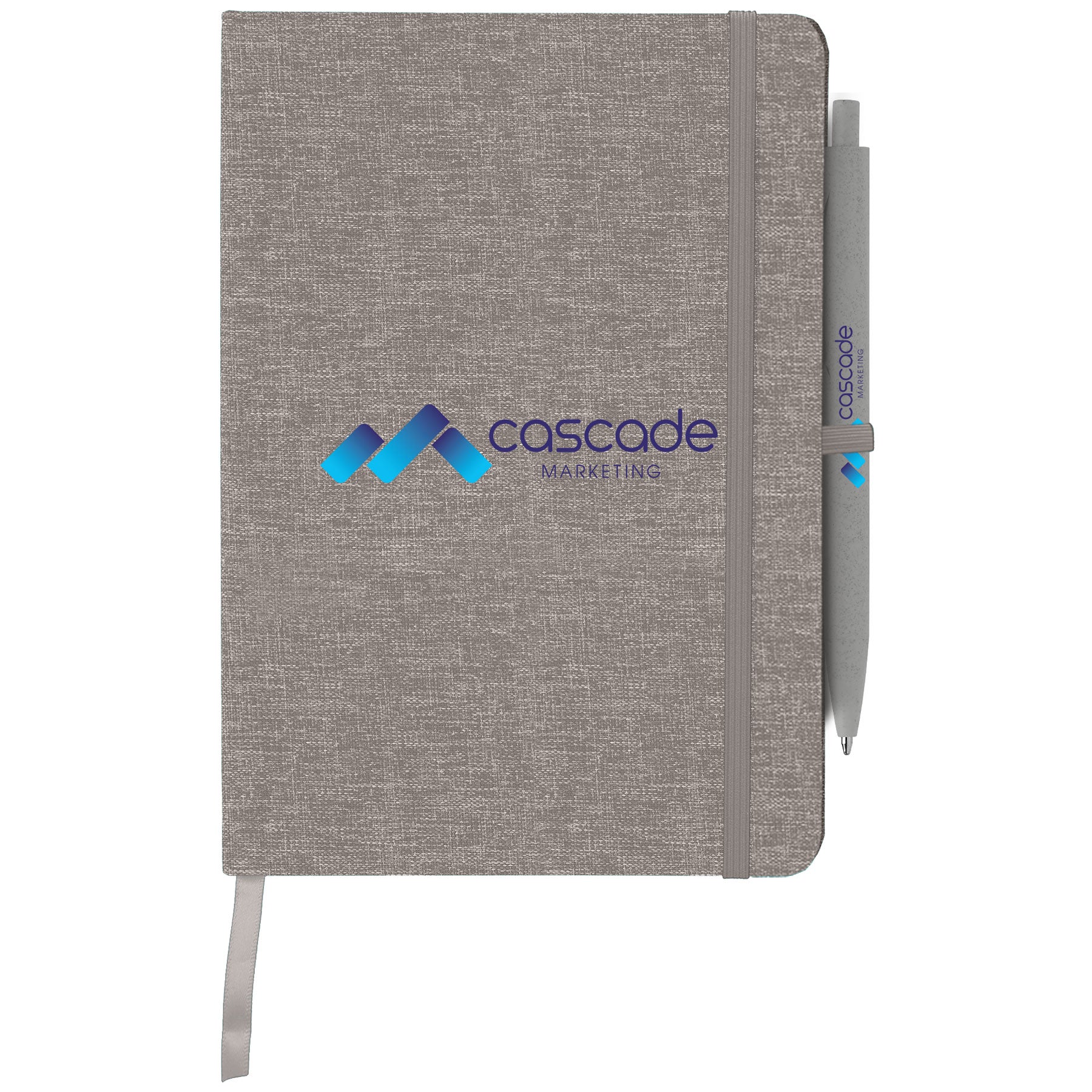 Melville 5.8" x 8.3" RPET Notebook & Zen Pen Gift Set - ColorJet