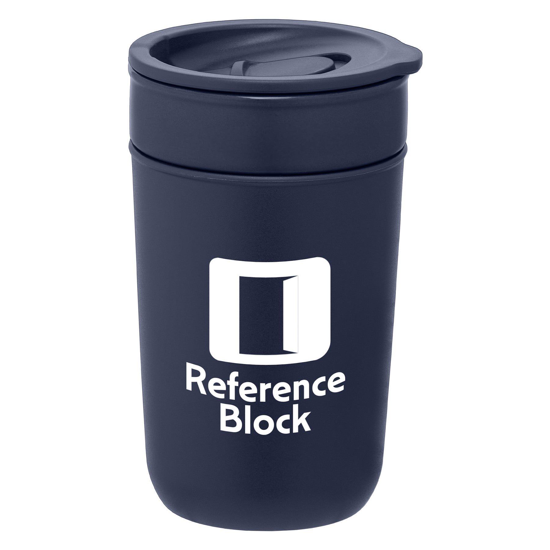 Danube - 12 oz. Ceramic Tumbler with Recycled Plastic Exterior & Lid