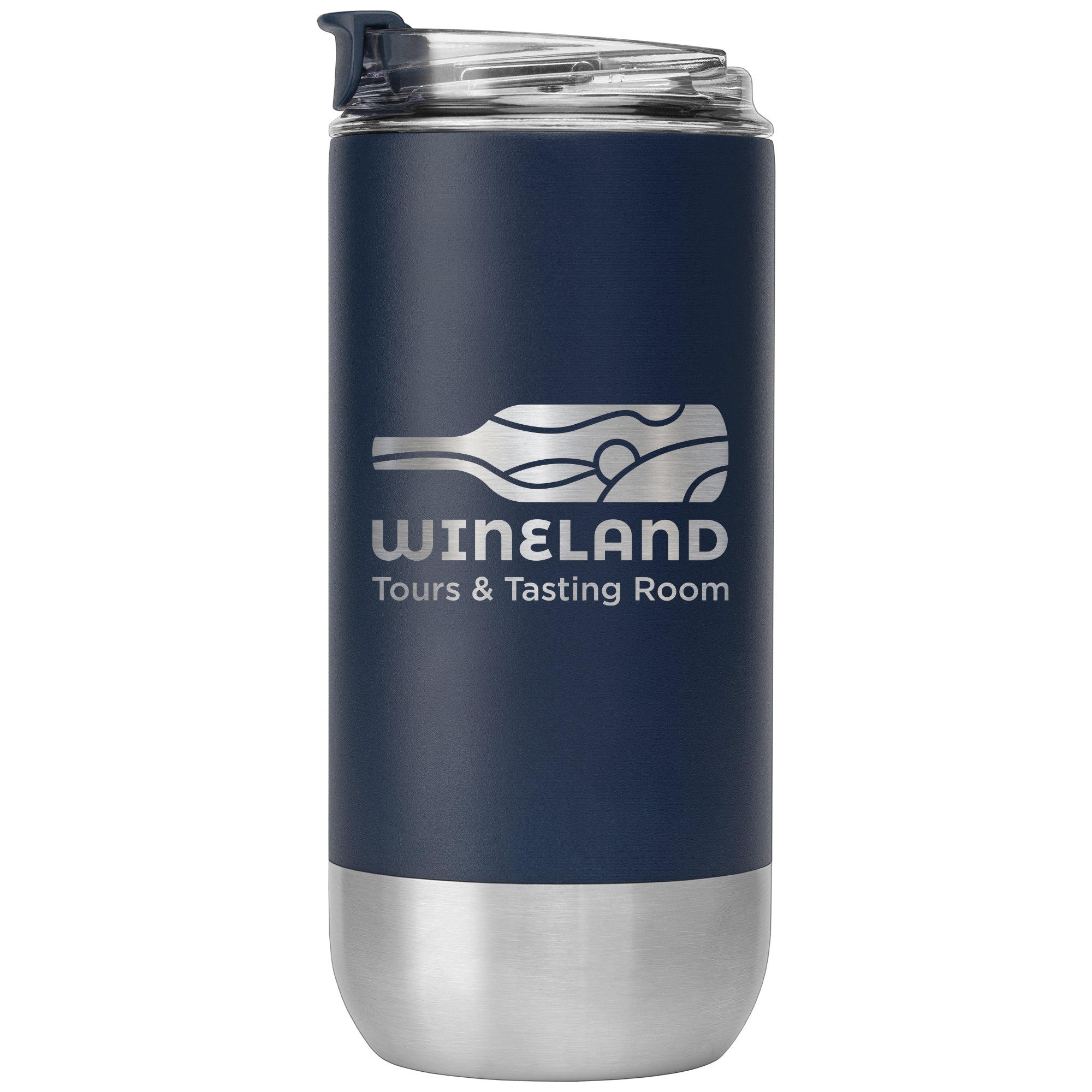 Glacier - 16 oz. Double-Wall Recycled Stainless Steel Tumbler - Laser