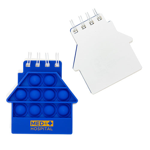 House Spiral Notebook Push Pop