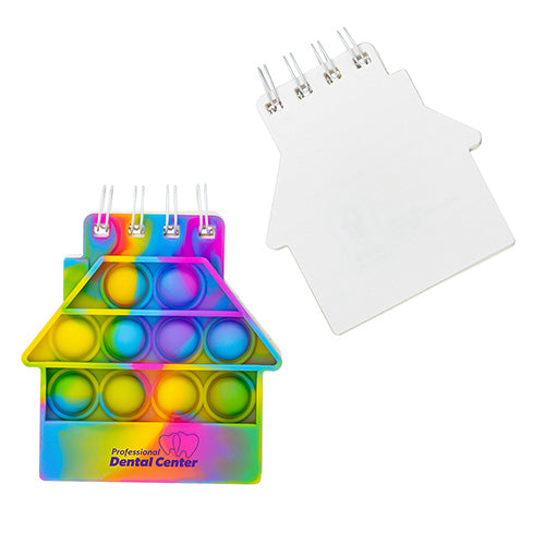House Spiral Notebook Push Pop