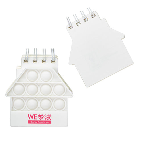 House Spiral Notebook Push Pop