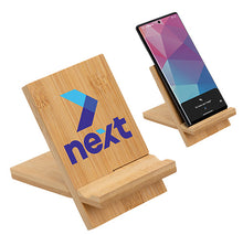 Load image into Gallery viewer, FSC® Bamboo Portable Phone Stand
