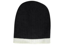 Charger l&#39;image dans la galerie, Two Tone Cable Knit Beanie - Toque
