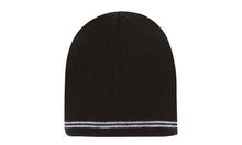 Charger l&#39;image dans la galerie, Skull Acrylic Beanie - Toque with Stripes
