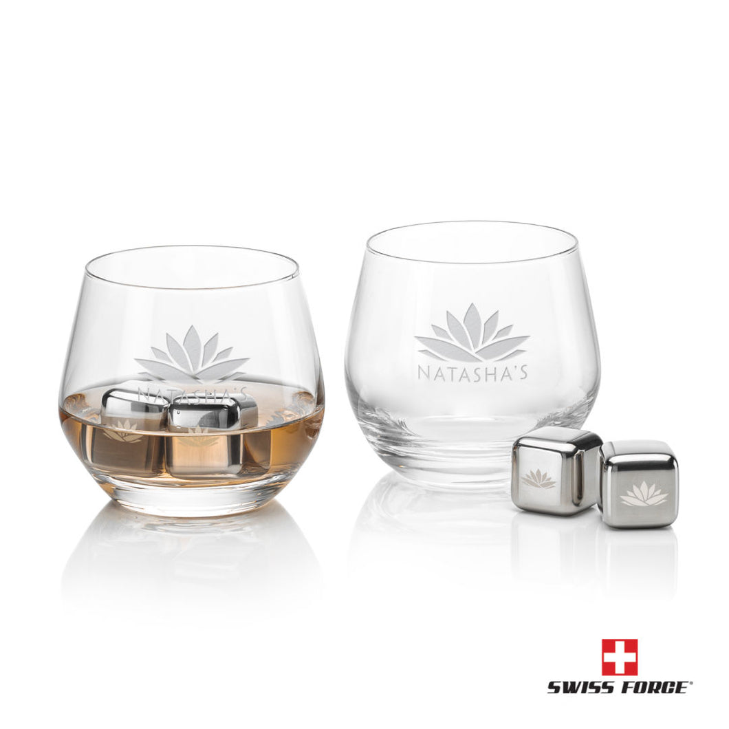 Swiss Force® S/S Ice Cubes & 2 Bexley  On The Rocks-11.5oz