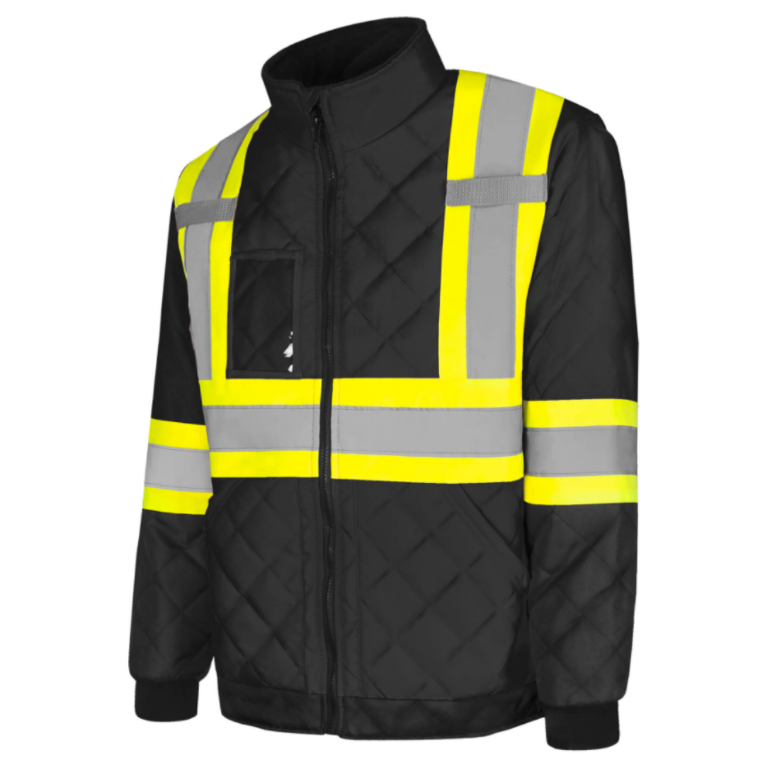 Quilted Freezer Jacket, 4" Refl. Tape