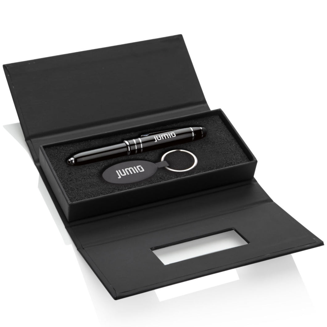 Coffret cadeau Reveal Stylo/Stylet/Lampe de poche/Porte-clés