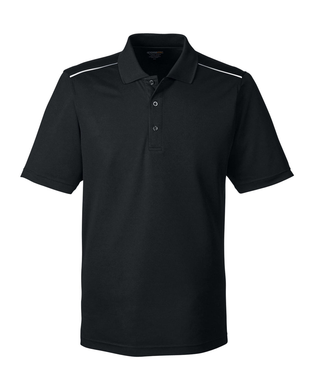 Core 365 Men's Radiant Performance Piqué Polo with Reflective Piping